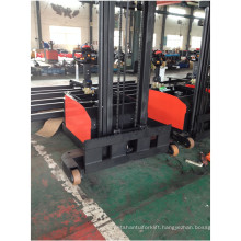 Wide leg counterbalance stacker wide fork width forklift non-standard powered pallet stack